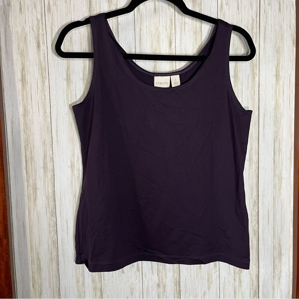 Chicos Deep Purple Tank Top Chicos Size 1